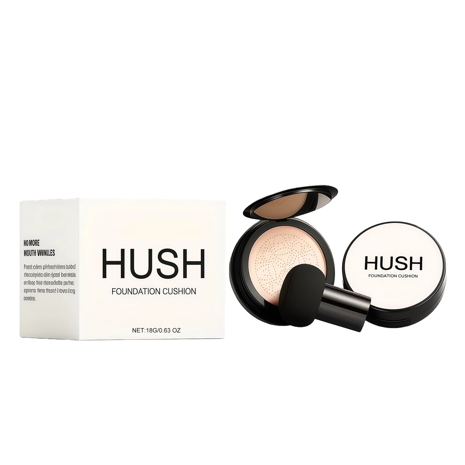 HUSH Air Cushion BB Cream Foundation with Mushroom Puff