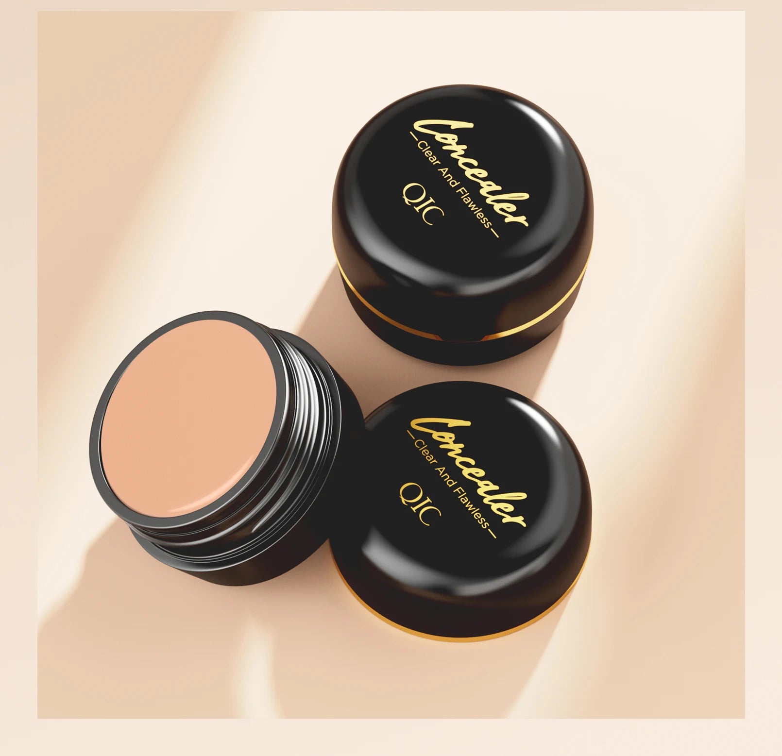 QIC Waterproof Full Coverage Concealer for Tattoos & Scars