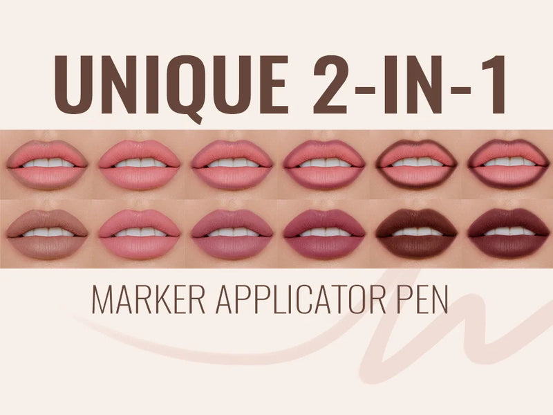 Matte Liquid Lip Liner Marker Pen Dyeing Lip Gloss Waterproof Long Lasting Lipstick Pencil Sexy Lips Contour Makeup Cosmetics