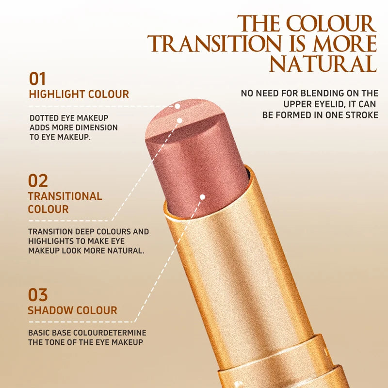O'CHEAL Three Color Gradient Eye Shadow Stick