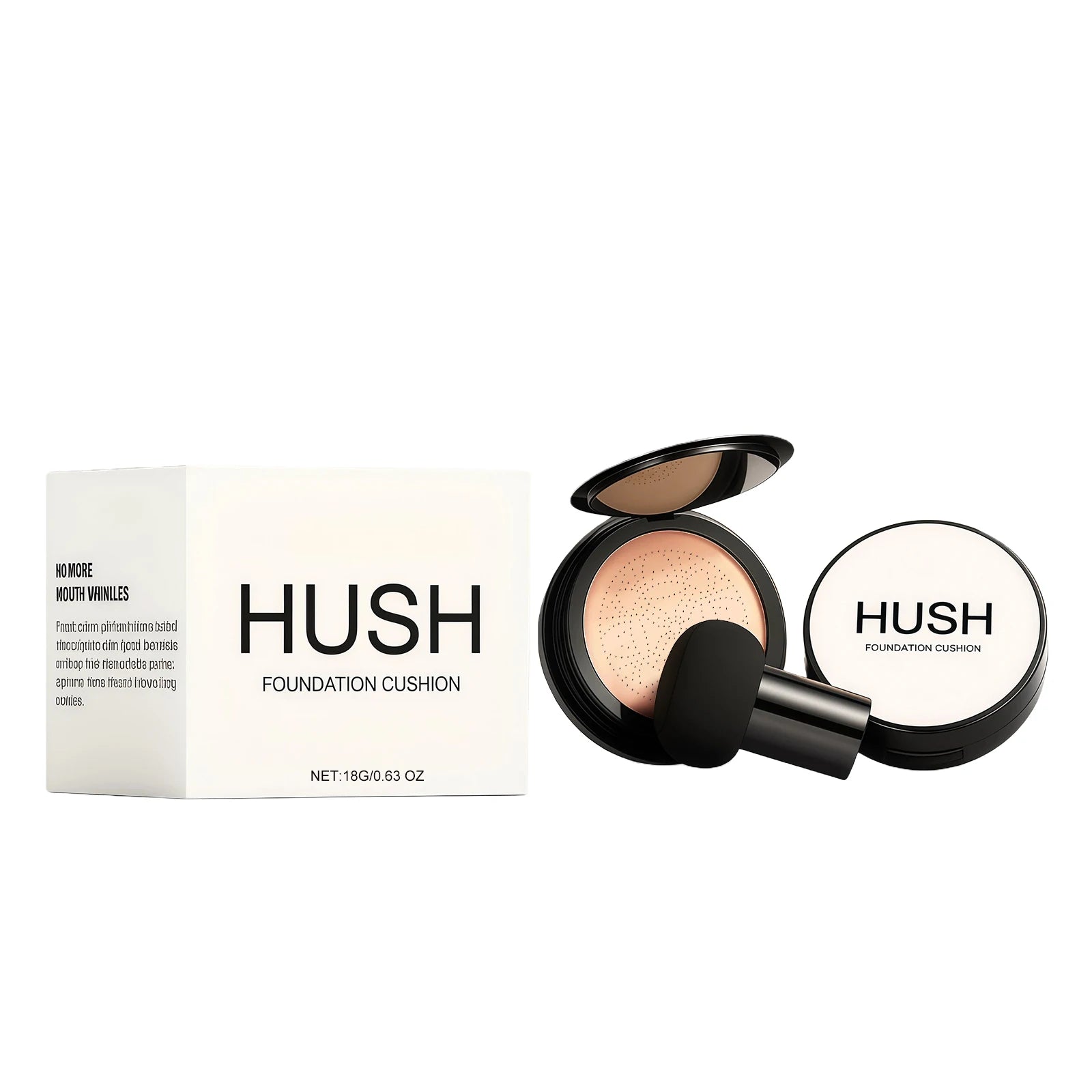 HUSH Air Cushion BB Cream Foundation with Mushroom Puff