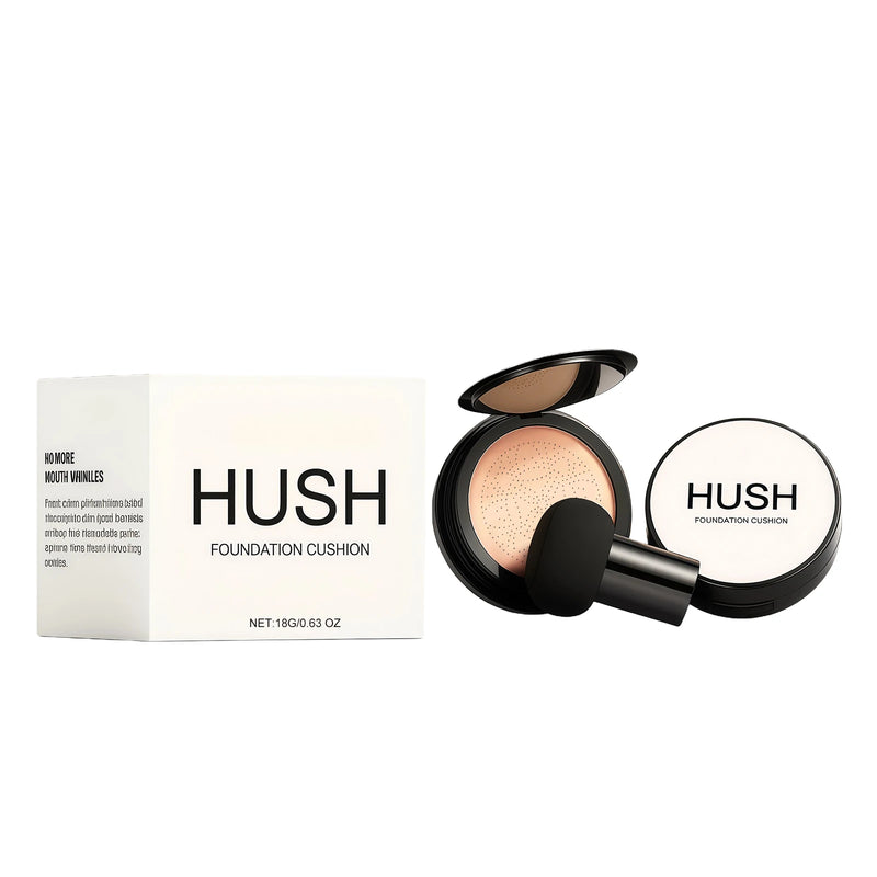 HUSH Air Cushion BB Cream Foundation with Mushroom Puff