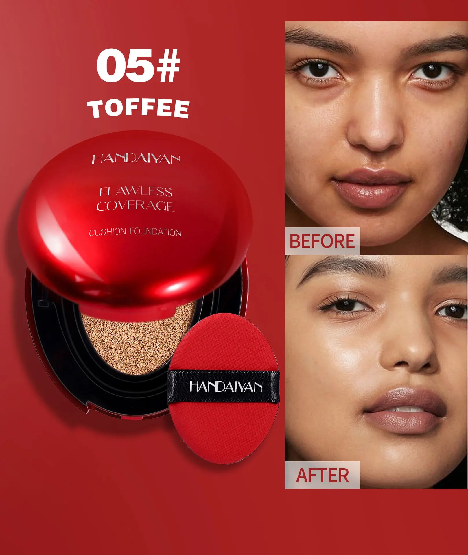 HANDAIYAN Korean Air Cushion Foundation – High Coverage