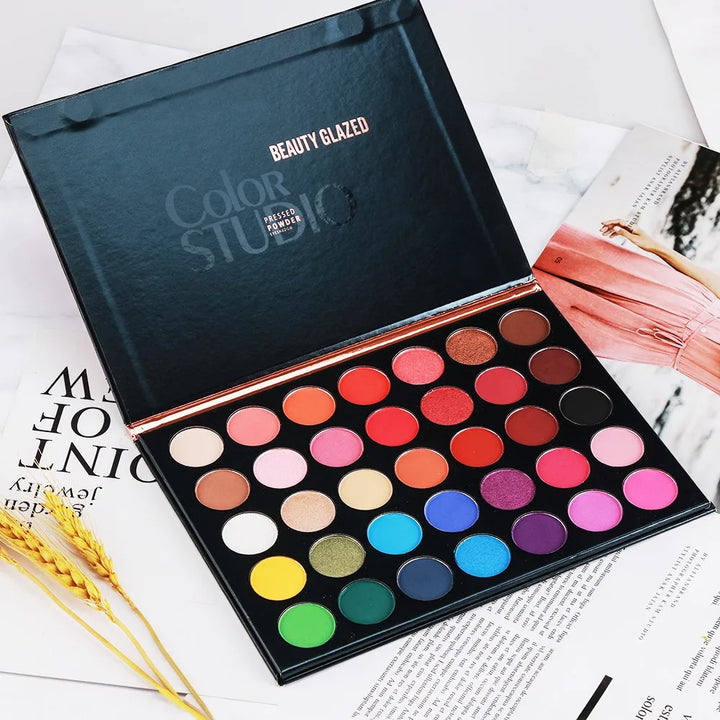 BEAUTY GLAZED 35 Color Matte & Shimmer Eyeshadow Palette