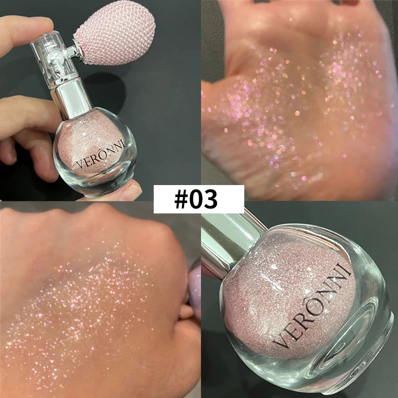 VERONNI Diamond Highlighter Powder Spray for Face & Body