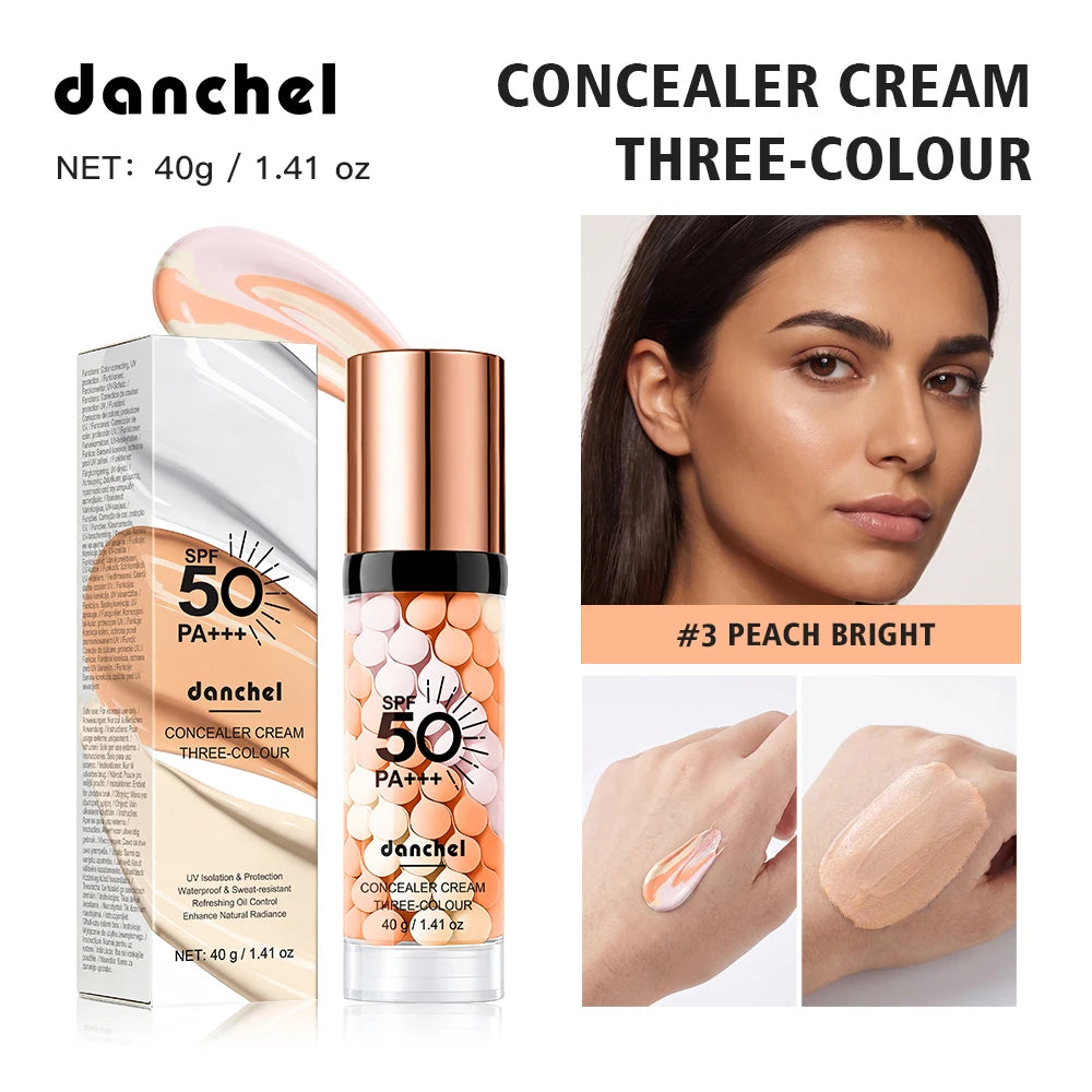 Danchel Three Color Concealer Cream SPF50 Primer