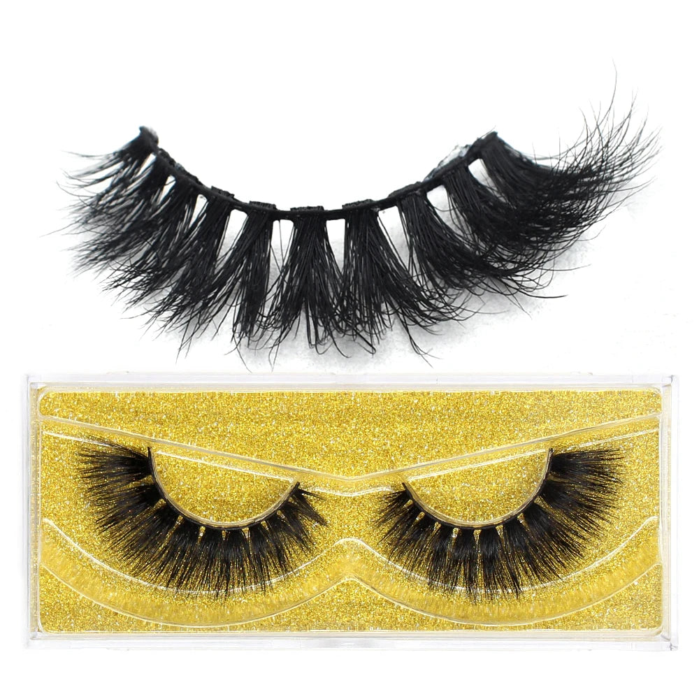 FOXESJI Lashes 3D Mink Eyelashes Natural Long Fluffy Dramatic Strip Eye Lashes Eyelash Extension Soft False Eyelashes Makeup