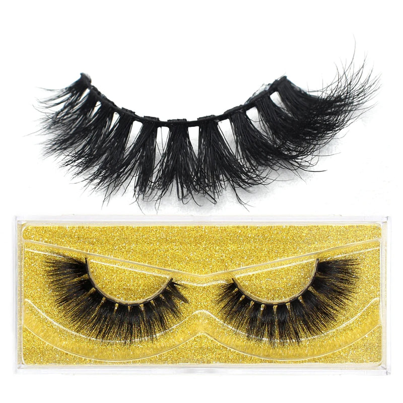 FOXESJI Lashes 3D Mink Eyelashes Natural Long Fluffy Dramatic Strip Eye Lashes Eyelash Extension Soft False Eyelashes Makeup