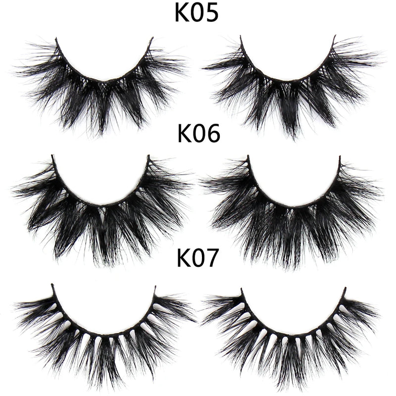 FOXESJI Lashes 3D Mink Eyelashes Natural Long Fluffy Dramatic Strip Eye Lashes Eyelash Extension Soft False Eyelashes Makeup