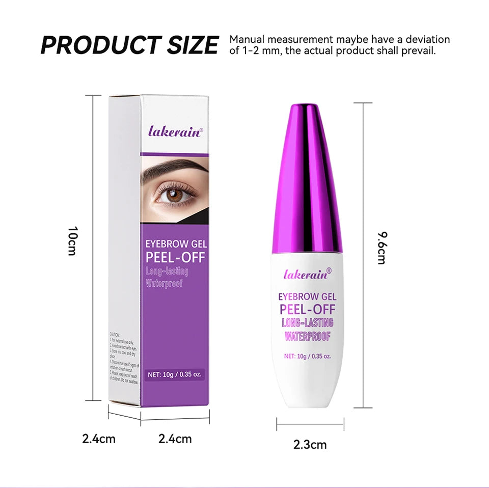 4Color Eyebrow gel Tint  peel-off waterproof Tattoo Brow Tint Smudge-Proof Sweat Resistant Waterproof non-sticky Cosmetics
