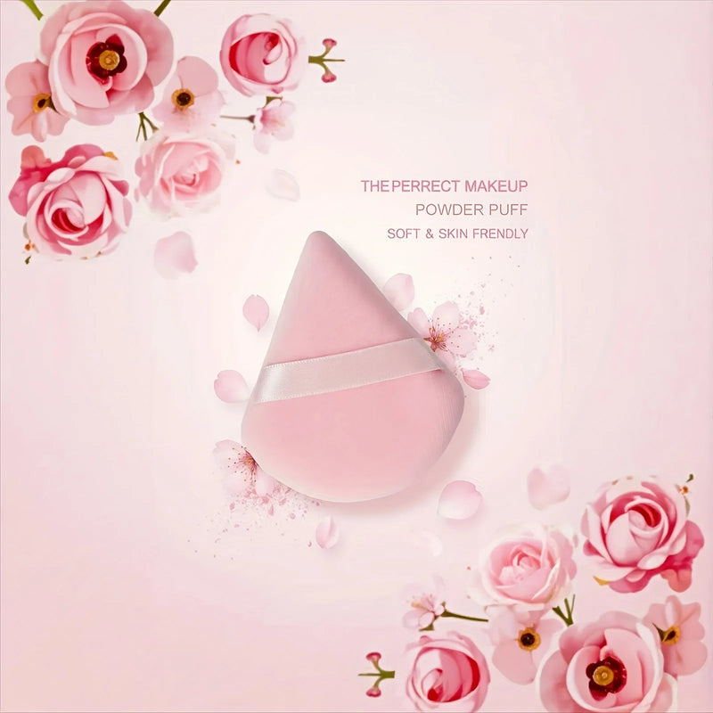 Triangle Powder Puffs Bulk Pack for Loose & Setting Powder