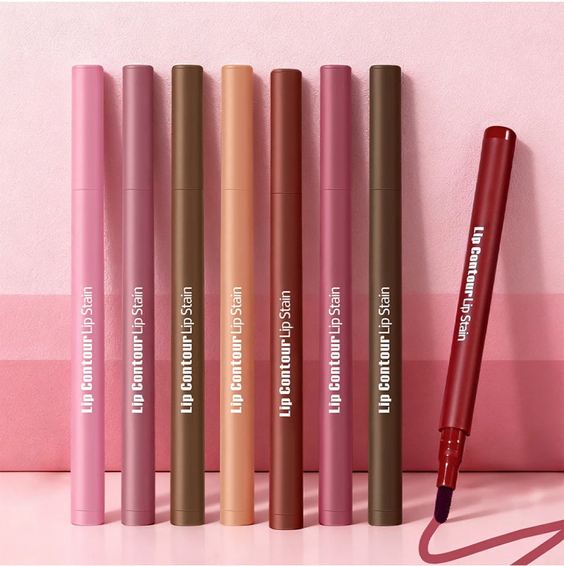Lakerain Lip Contour Lip Stain Pen Dual-Sided Lip Liner
