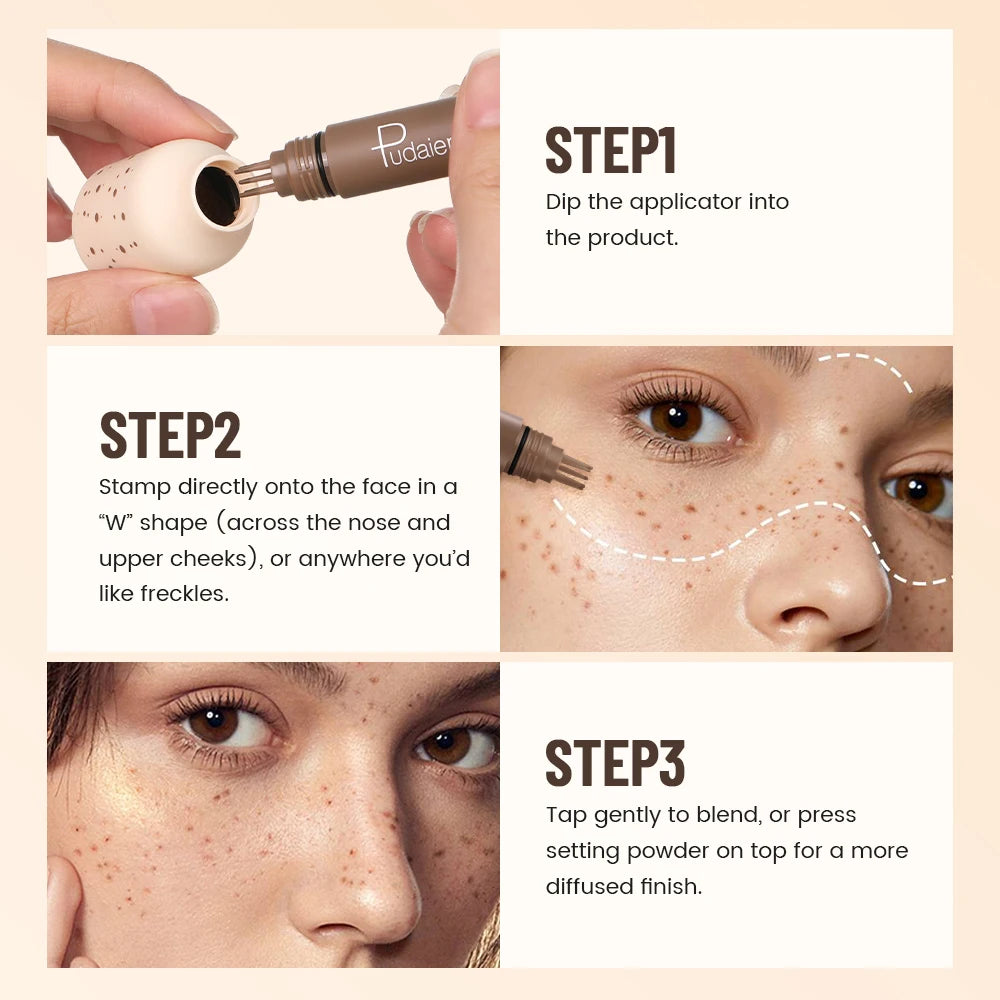 Waterproof Freckle Stamp Pen for Natural-Looking Makeup