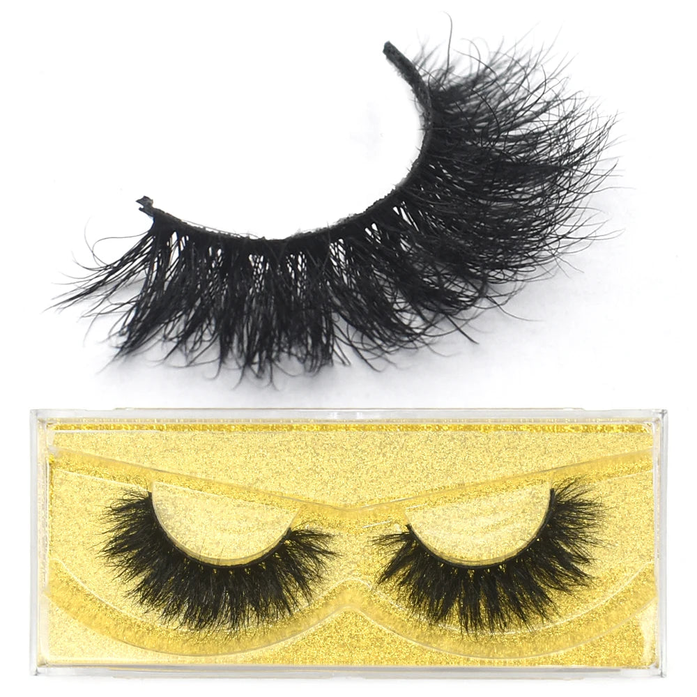 FOXESJI Lashes 3D Mink Eyelashes Natural Long Fluffy Dramatic Strip Eye Lashes Eyelash Extension Soft False Eyelashes Makeup