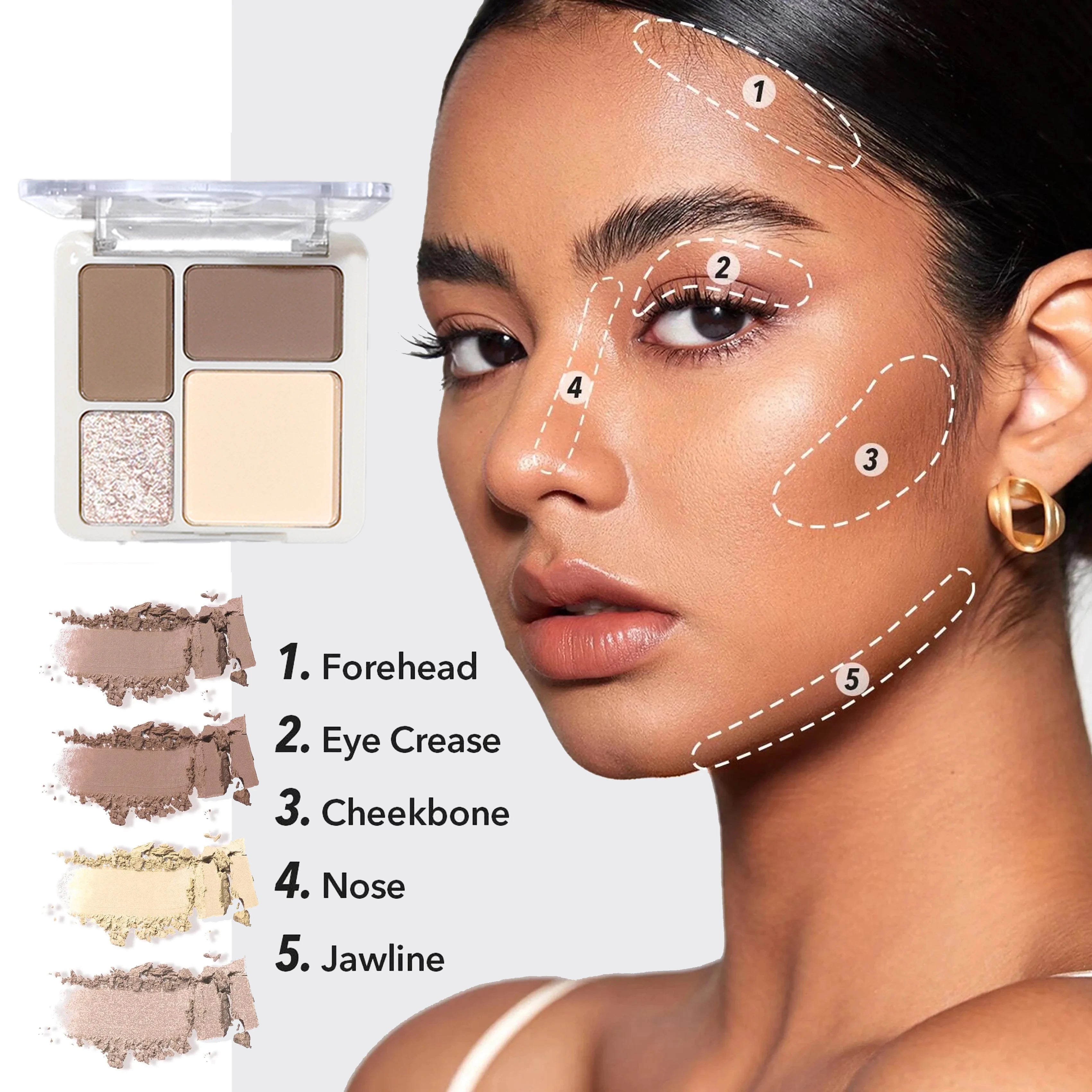 Maffick Three-Dimensional Contour Palette with Highlights