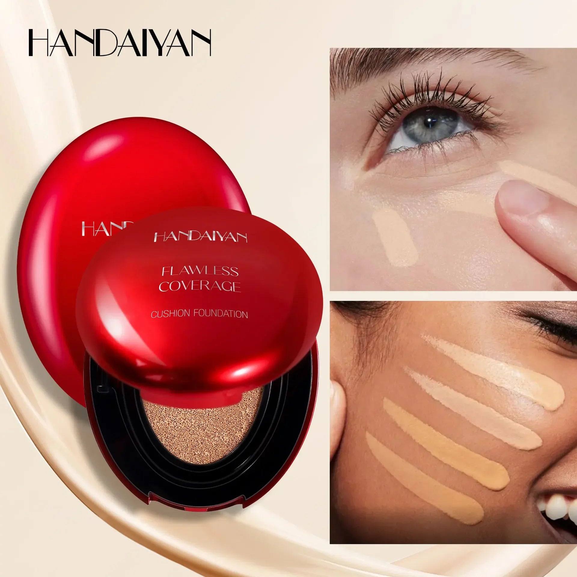 HANDAIYAN Korean Air Cushion Foundation – High Coverage