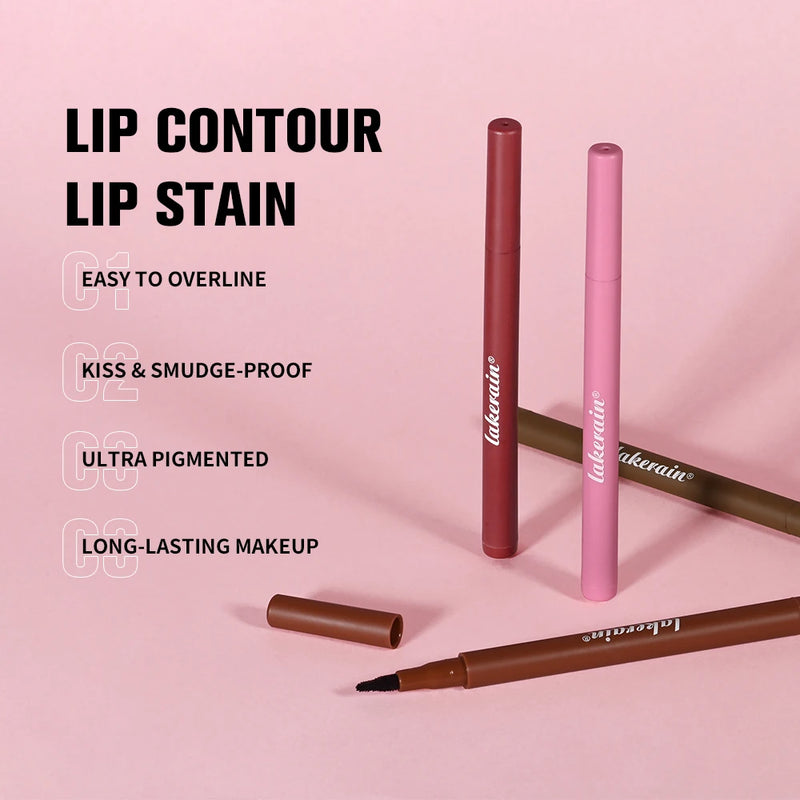 Lakerain Lip Contour Lip Stain Pen Dual-Sided Lip Liner