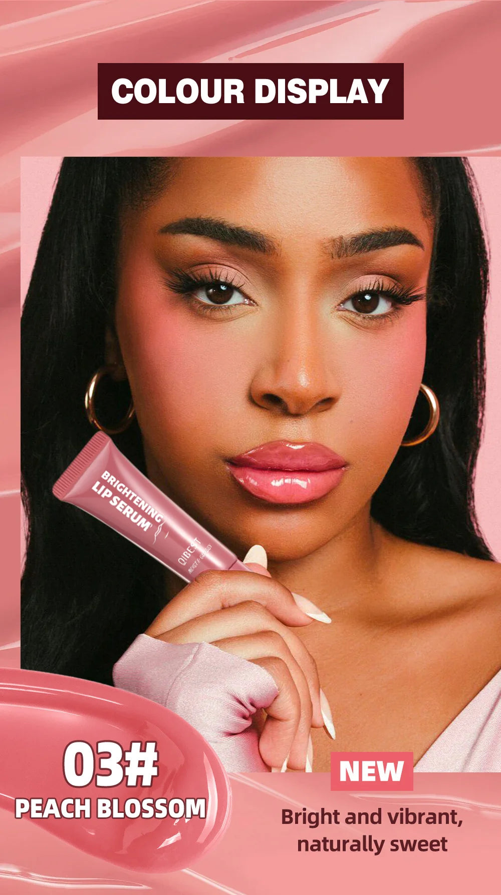 Moisturizing Lip Lotion Essence Volumizing Lip Glaze Women's Moisturizing and Moisturizing Natural Lip Gloss Hydrating Lip Gloss