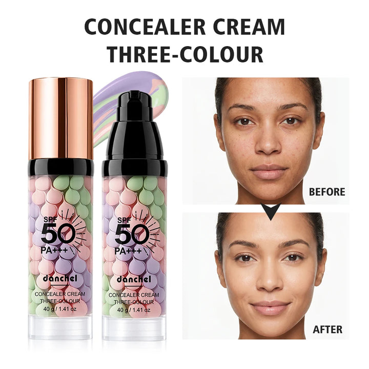 Danchel Three Color Concealer Cream SPF50 Primer
