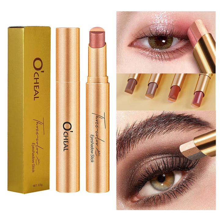 O'CHEAL Three Color Gradient Eye Shadow Stick