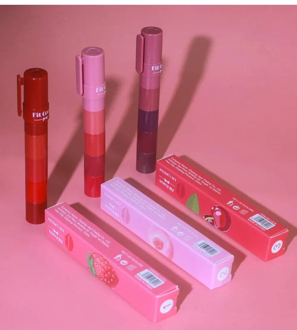 Fit Color 5-in-1 Matte Lipstick Crayon Set