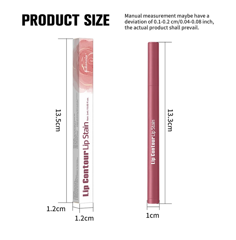 Lakerain Lip Contour Lip Stain Pen Dual-Sided Lip Liner