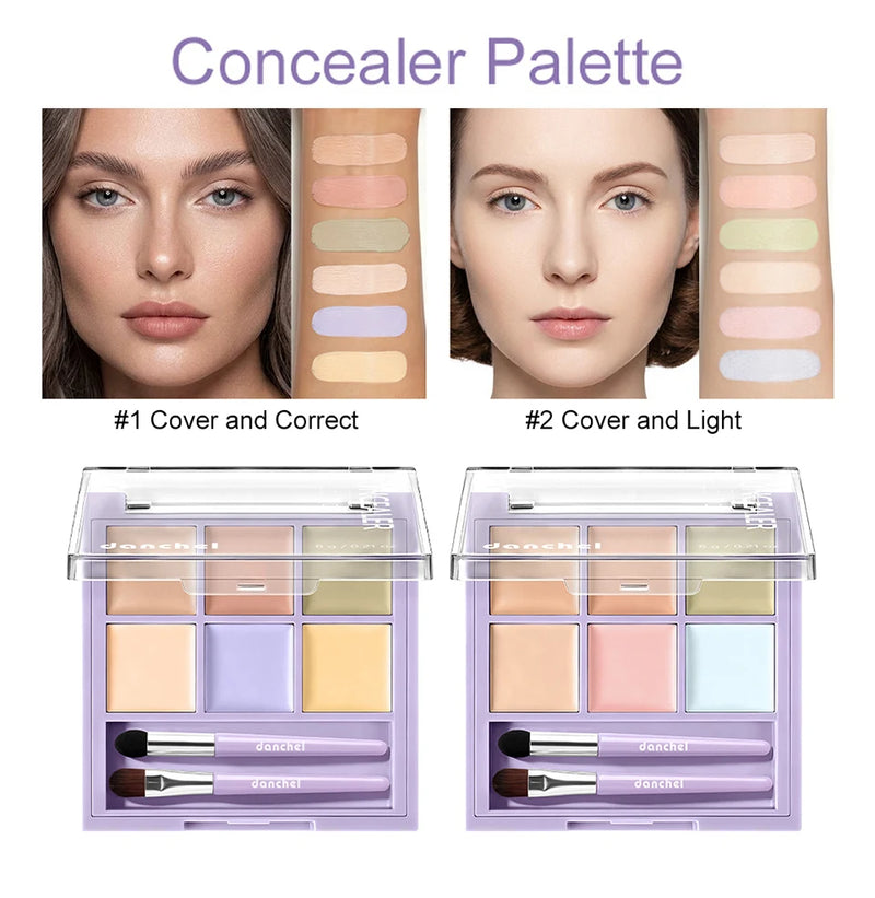 Danchel 6-Color Cream Concealer & Corrector Palette