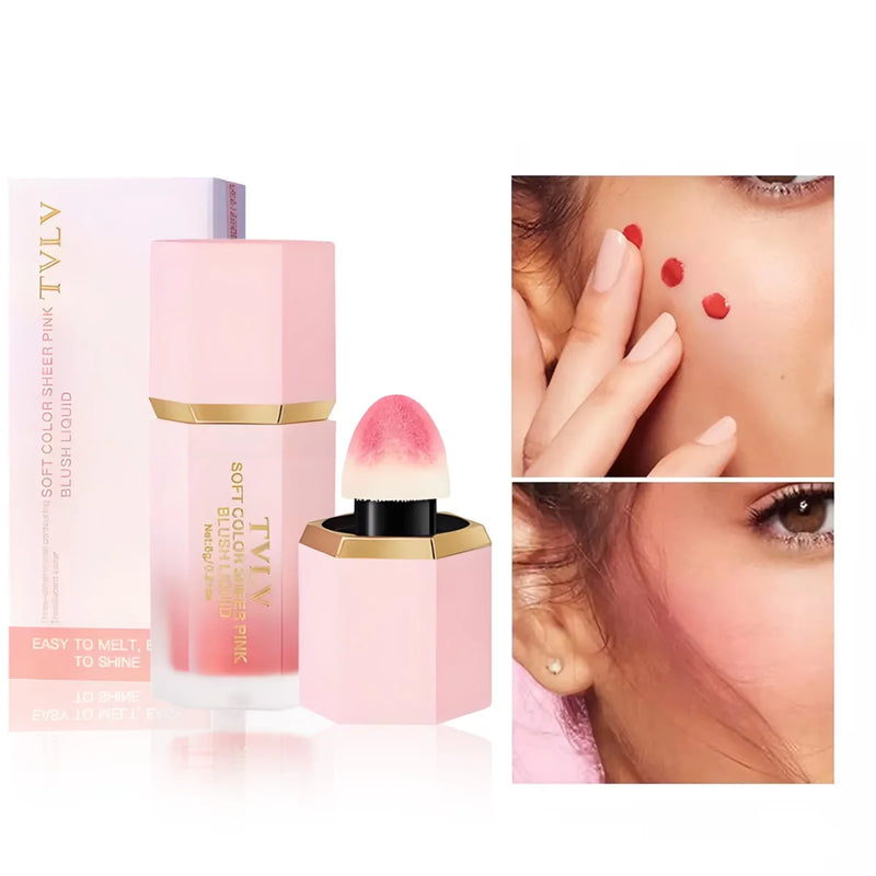 TVLV Velvet Liquid Blush with Sponge Applicator
