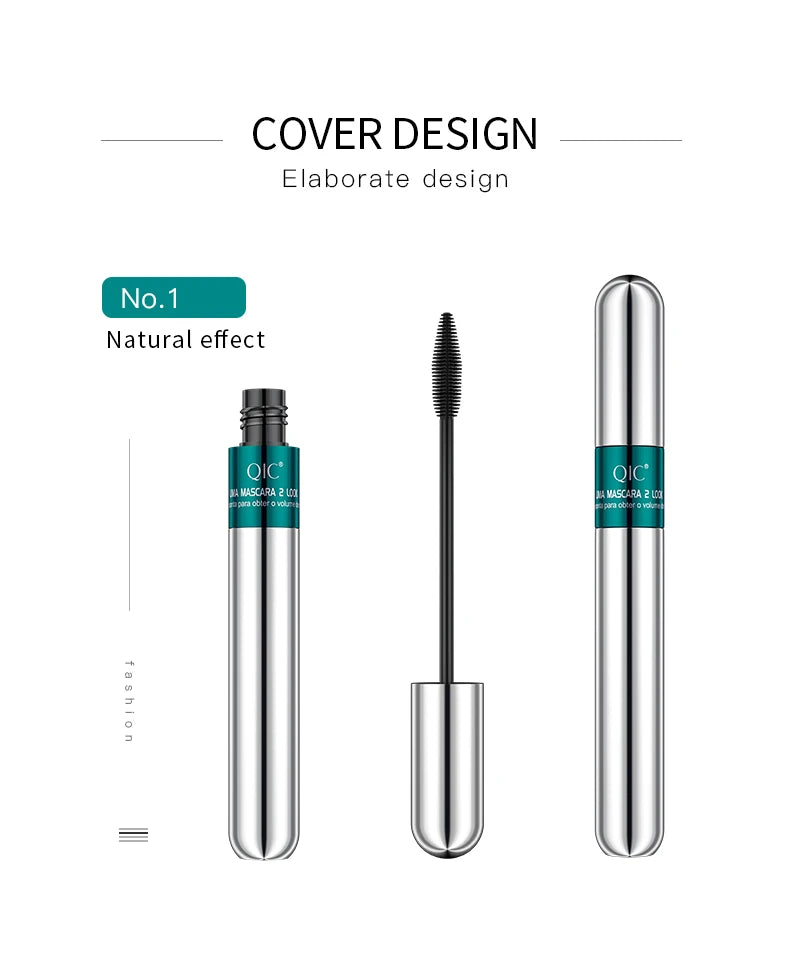 4D Mascara Double Effect Lengthen Curling Thick Eyelash Extension Long Lasting Silk Fiber Eye Lashes Makeup Mascara Cosmetics