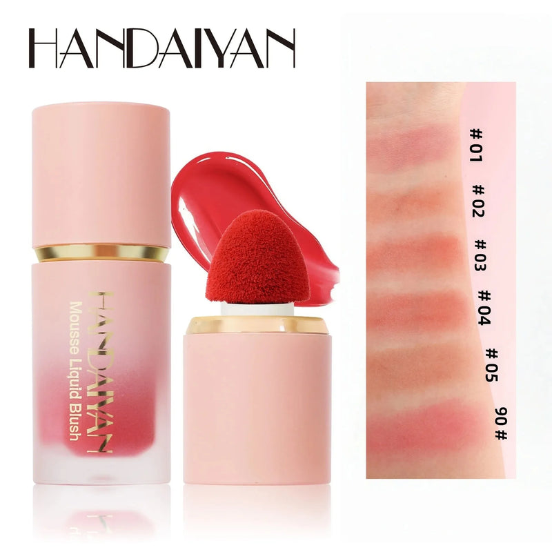 HANDAIYAN Matte Liquid Blush with Sponge Tip Applicator