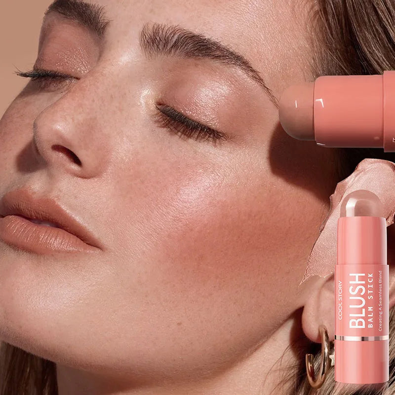 Face Contour Bronzer Stick Face Brighten Highlighter Bar Shimmer Highlighter Blush Stick Nose Shadow Pen Makeup Tool Cosmetics
