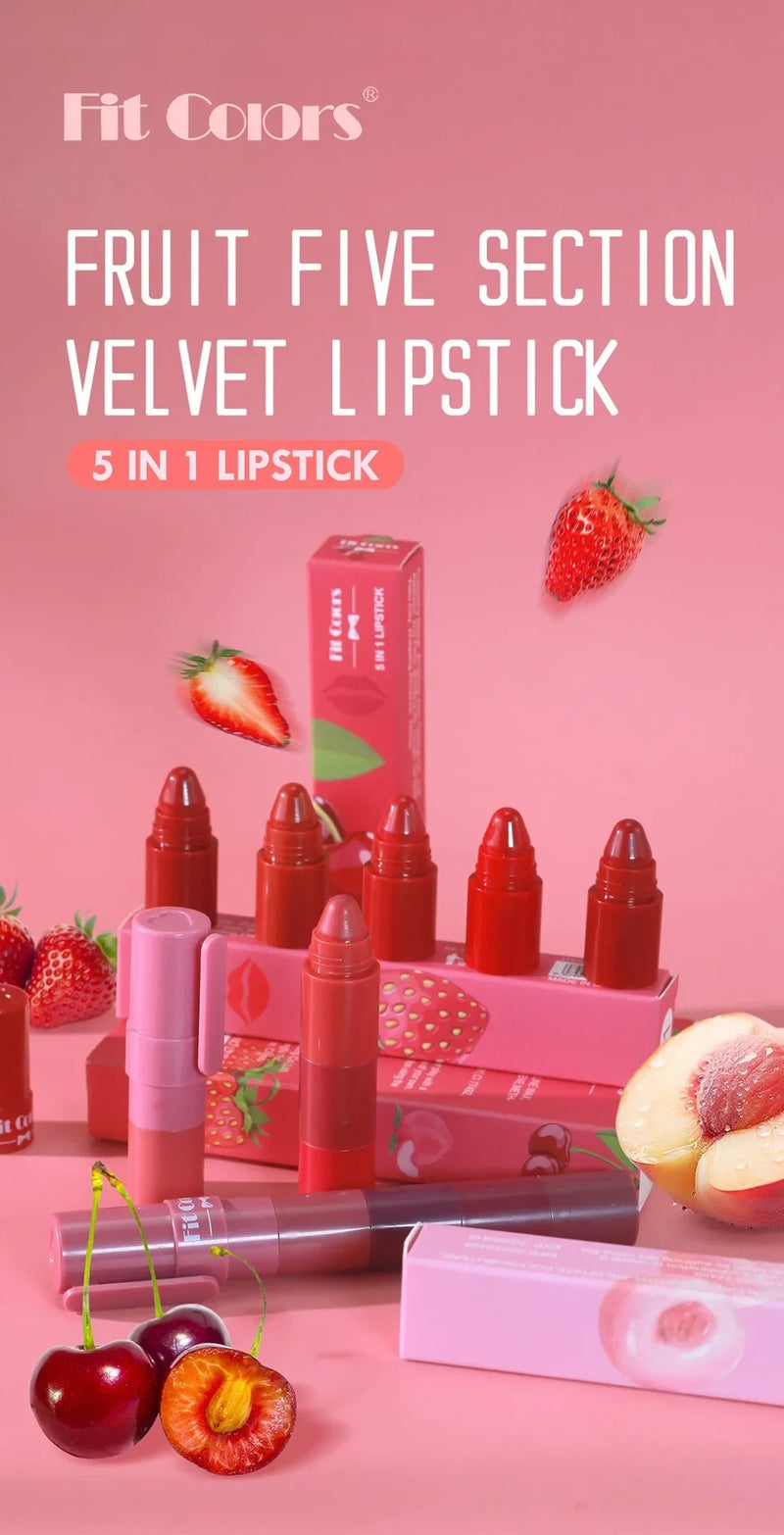 Fit Color 5-in-1 Matte Lipstick Crayon Set