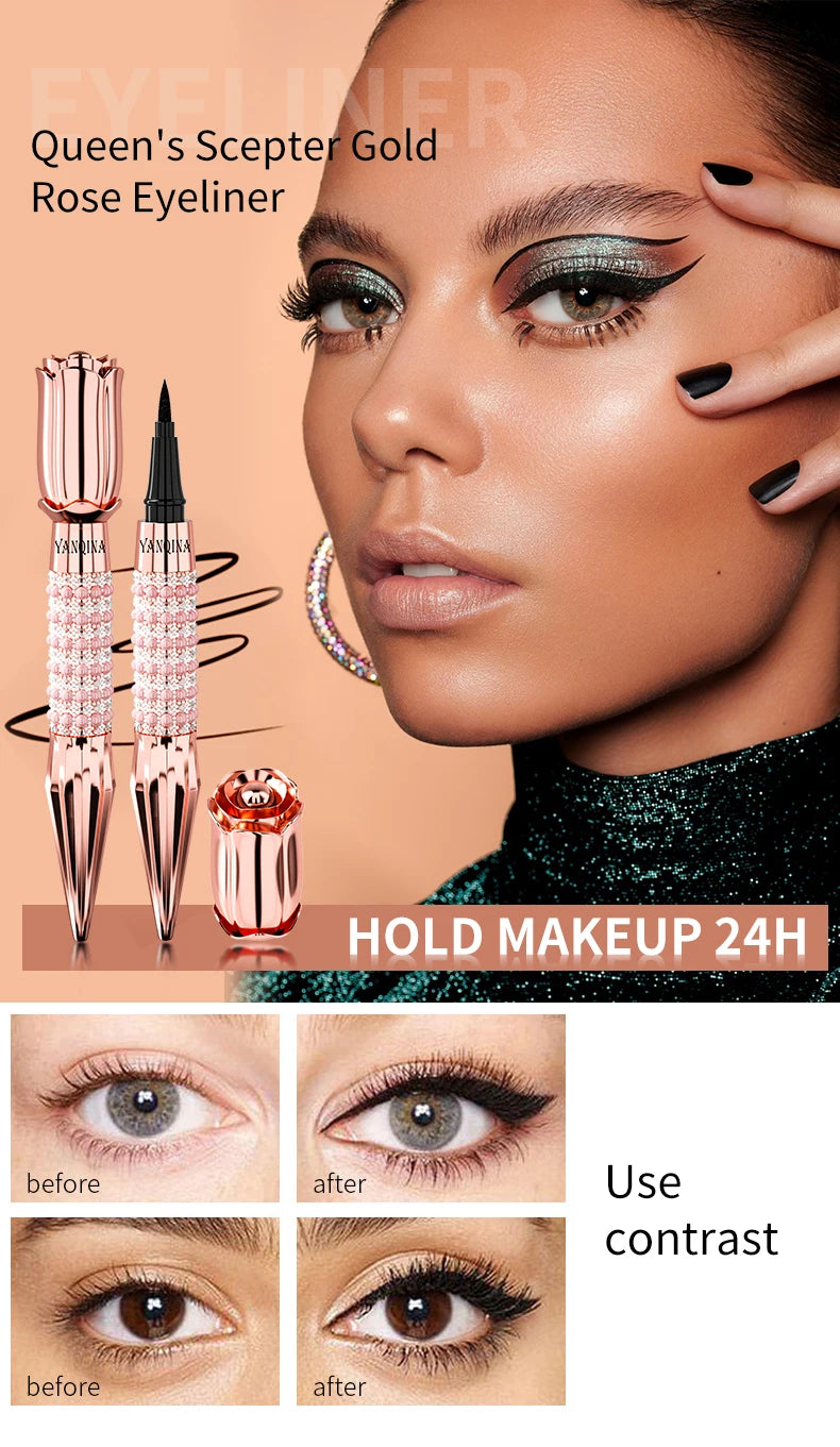 YANQINA Precision Liquid Eyeliner Pen Waterproof Quick Dry