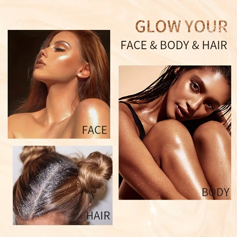 USHAS Glow Shimmer Spray Liquid Highlighter for Face & Body
