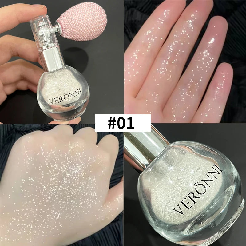 VERONNI Diamond Highlighter Powder Spray for Face & Body