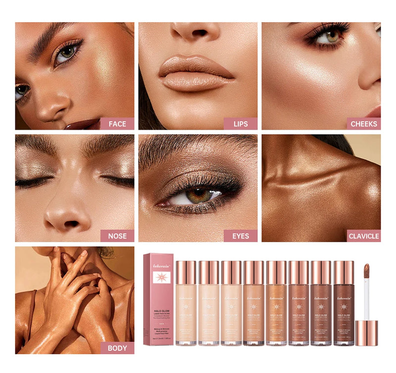 Lakerain Halo Glow Liquid Highlighter Face Filter