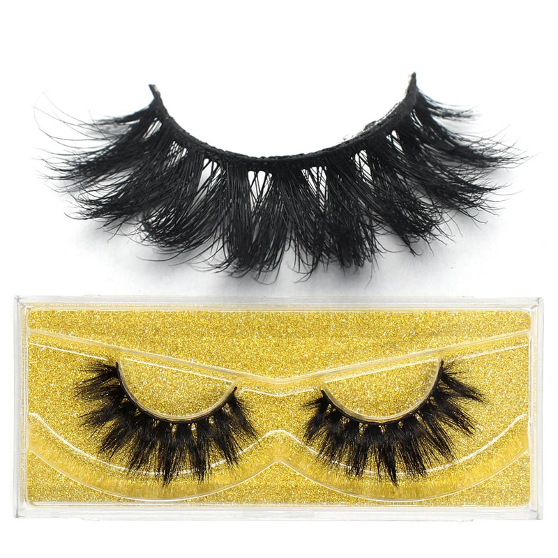 FOXESJI Lashes 3D Mink Eyelashes Natural Long Fluffy Dramatic Strip Eye Lashes Eyelash Extension Soft False Eyelashes Makeup
