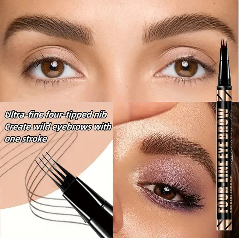 MAILIZI 4-Point Eyebrow Pencil Waterproof Liquid Brow Pen