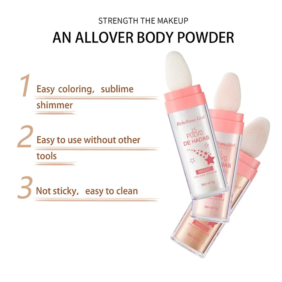 Rebellious Girl Silk Touch Glitter Highlighter Powder