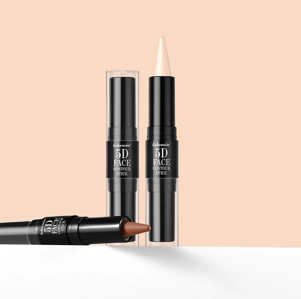 Lakerain 5D Dual-Ended Contour & Highlighter Stick for Face Definition