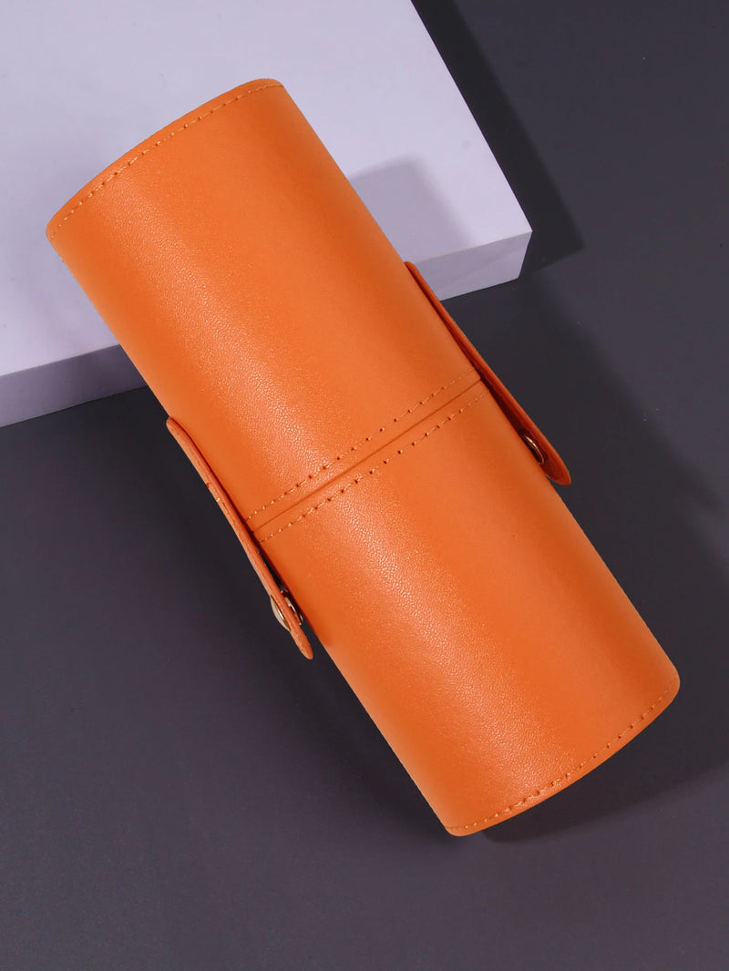 Portable Multi-Color Makeup Brush Bucket Storage Container Dustproof Brush Bucket with Lid Desktop Storage Pen Holder