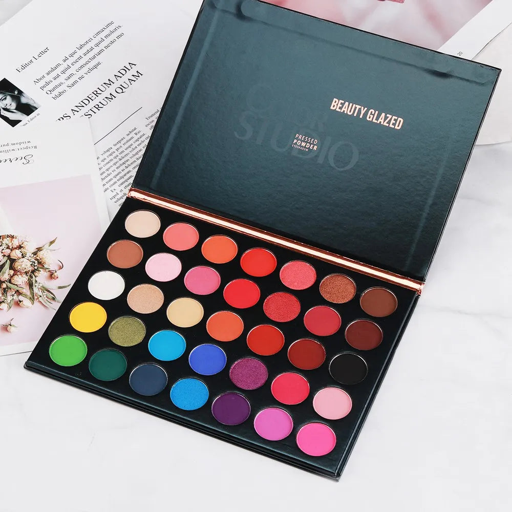 BEAUTY GLAZED 35 Color Matte & Shimmer Eyeshadow Palette