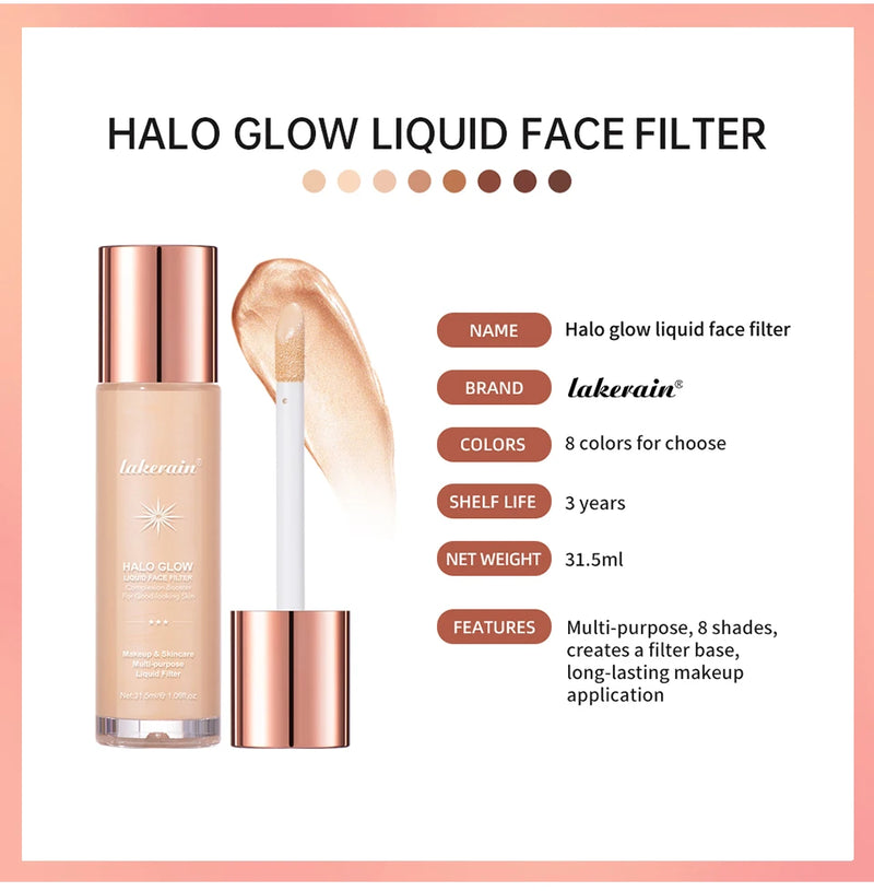 Lakerain Halo Glow Liquid Highlighter Face Filter