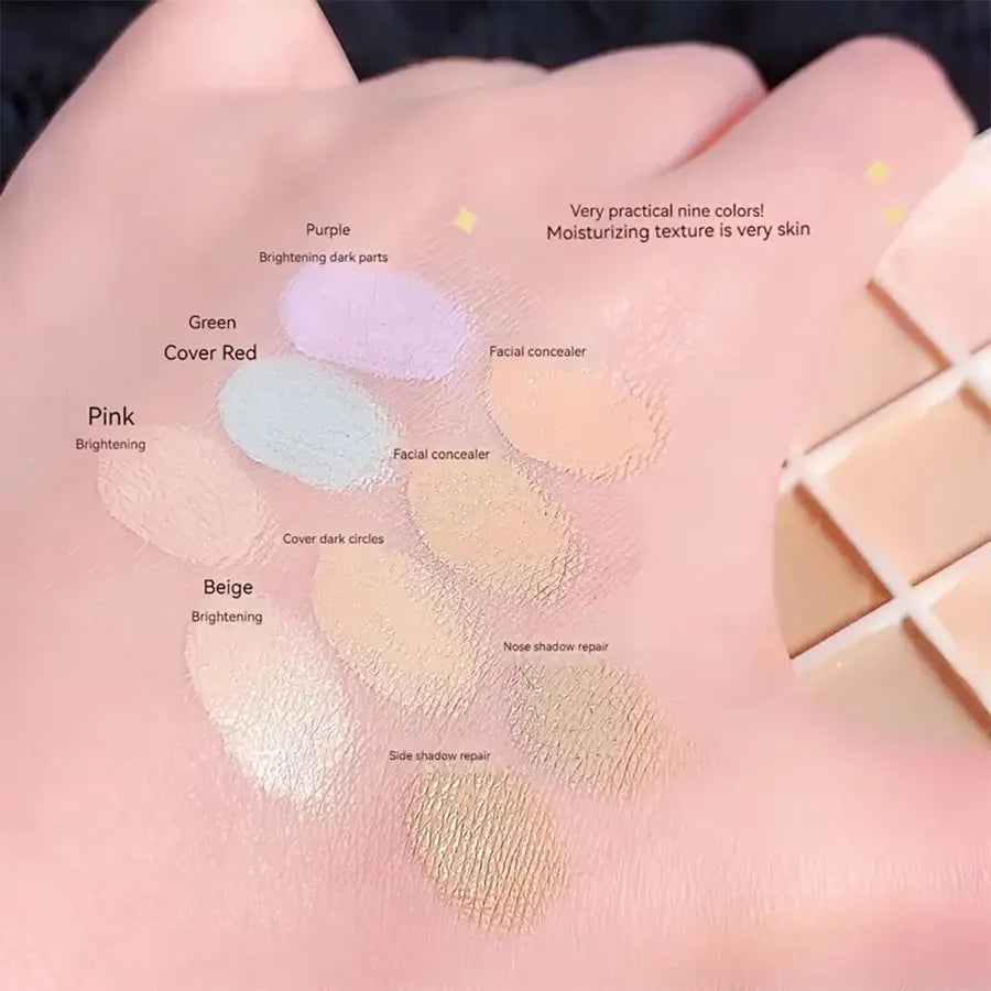 9-Color Full Coverage Concealer & Corrector Palette