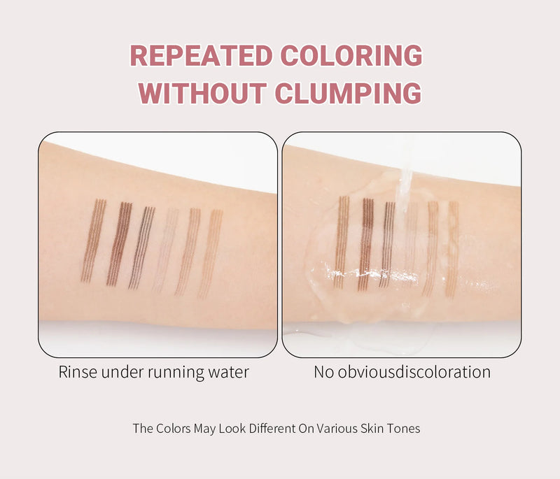 QIC Four Claw Liquid Eyebrow Pen Waterproof Brow Enhancer