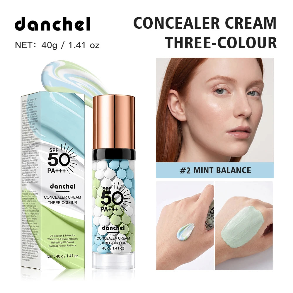 Danchel Three Color Concealer Cream SPF50 Primer