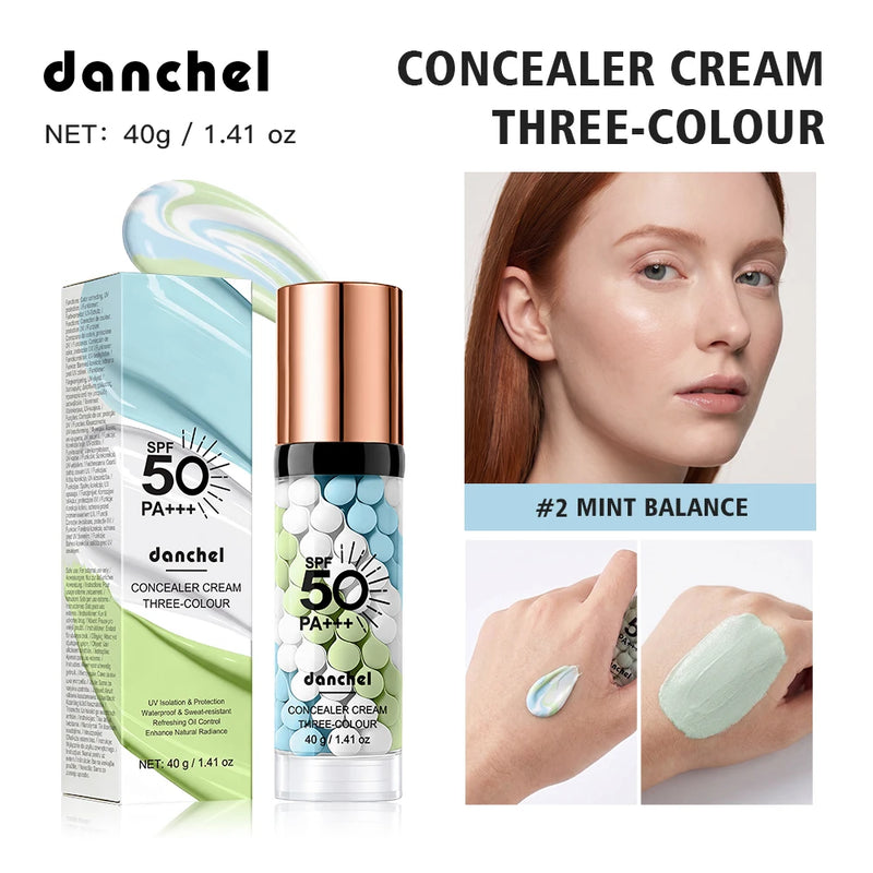 Danchel Three Color Concealer Cream SPF50 Primer