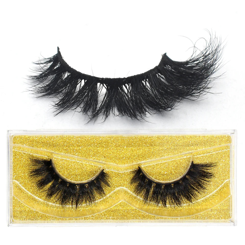 FOXESJI Lashes 3D Mink Eyelashes Natural Long Fluffy Dramatic Strip Eye Lashes Eyelash Extension Soft False Eyelashes Makeup