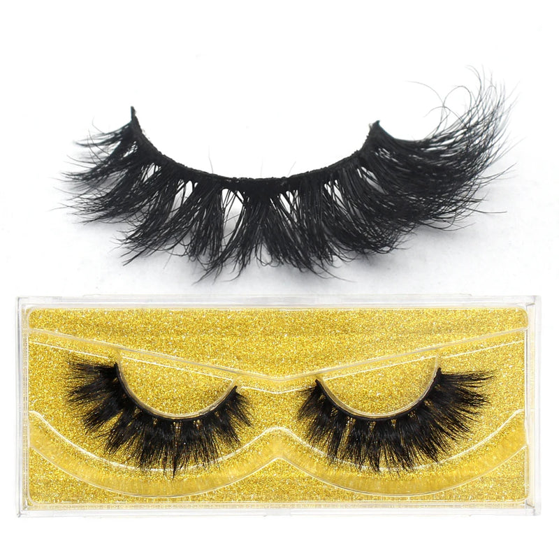 FOXESJI Lashes 3D Mink Eyelashes Natural Long Fluffy Dramatic Strip Eye Lashes Eyelash Extension Soft False Eyelashes Makeup
