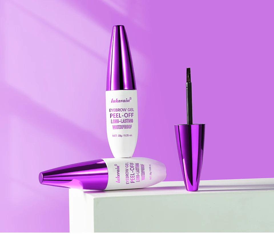 4Color Eyebrow gel Tint  peel-off waterproof Tattoo Brow Tint Smudge-Proof Sweat Resistant Waterproof non-sticky Cosmetics